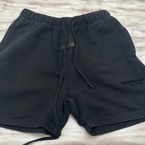 Essentials Men's Black Athletic Shorts